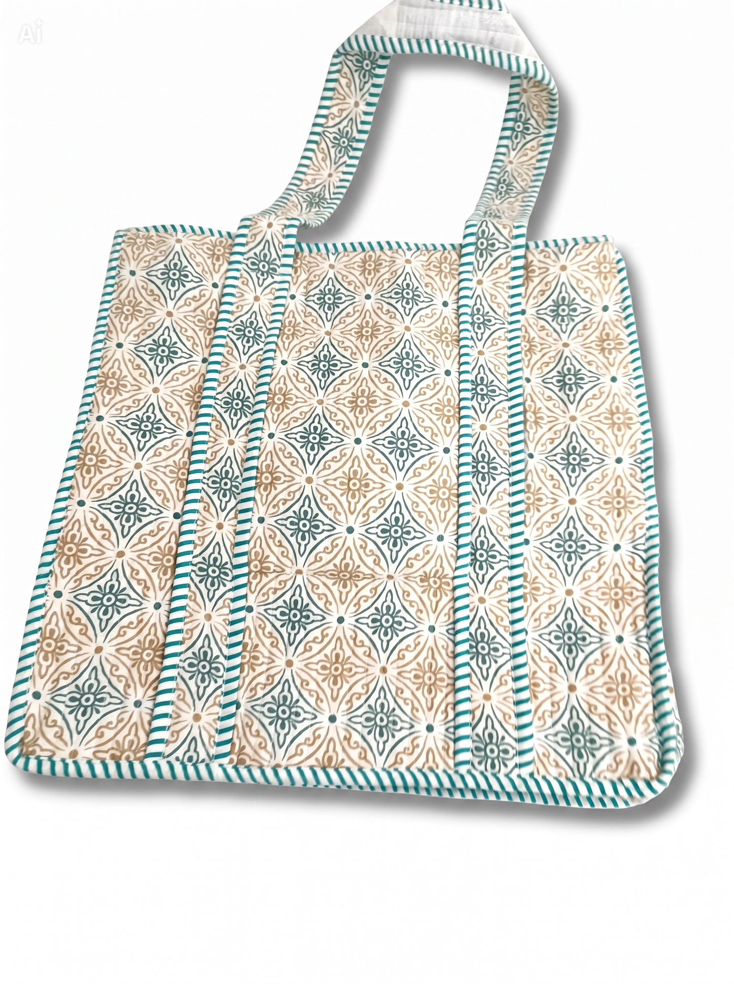 Bolso Acolchado con Cremallera Estilo Bohemio 35x35