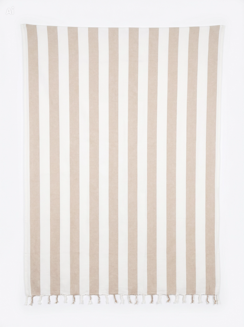 Toalla Manta Multiusos Rayas Beige 2,10x2,40