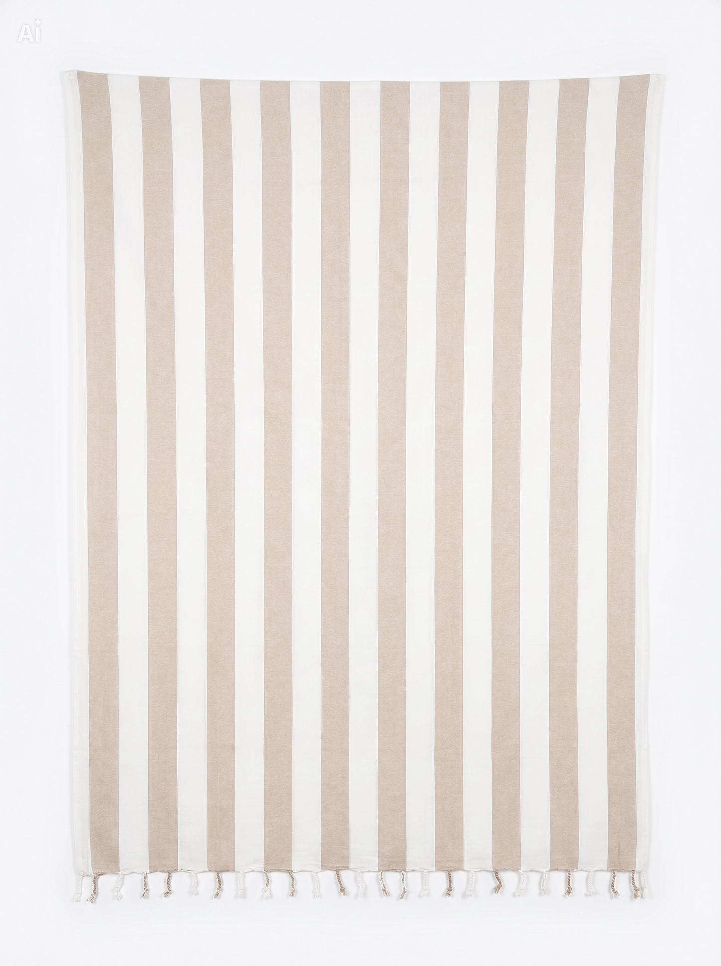 Toalla Manta Multiusos Rayas Beige 2,10x2,40