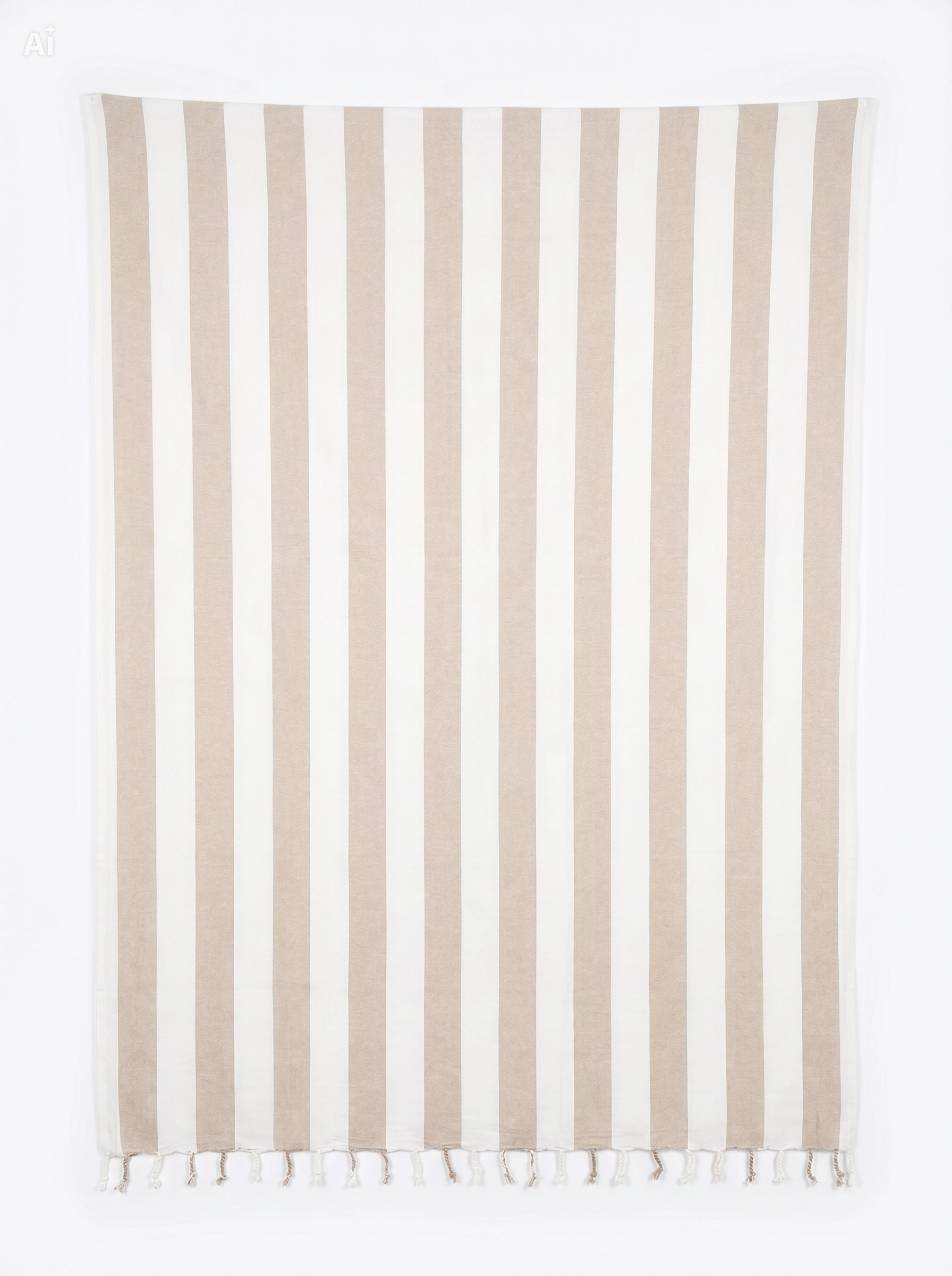 Toalla Manta Multiusos Rayas Beige 2,10x2,40