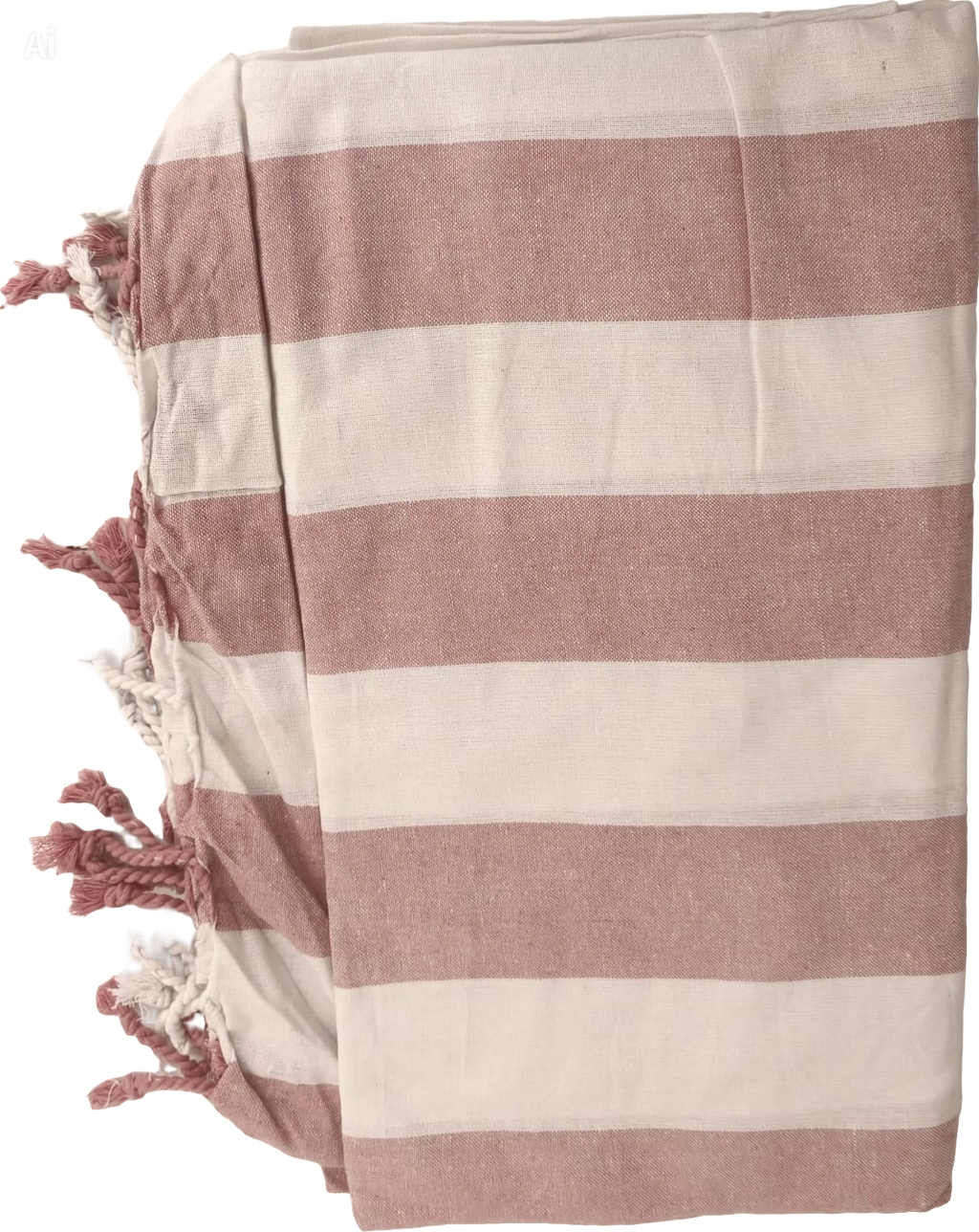 Toalla Manta Rayas Rosa 2,10x2,40