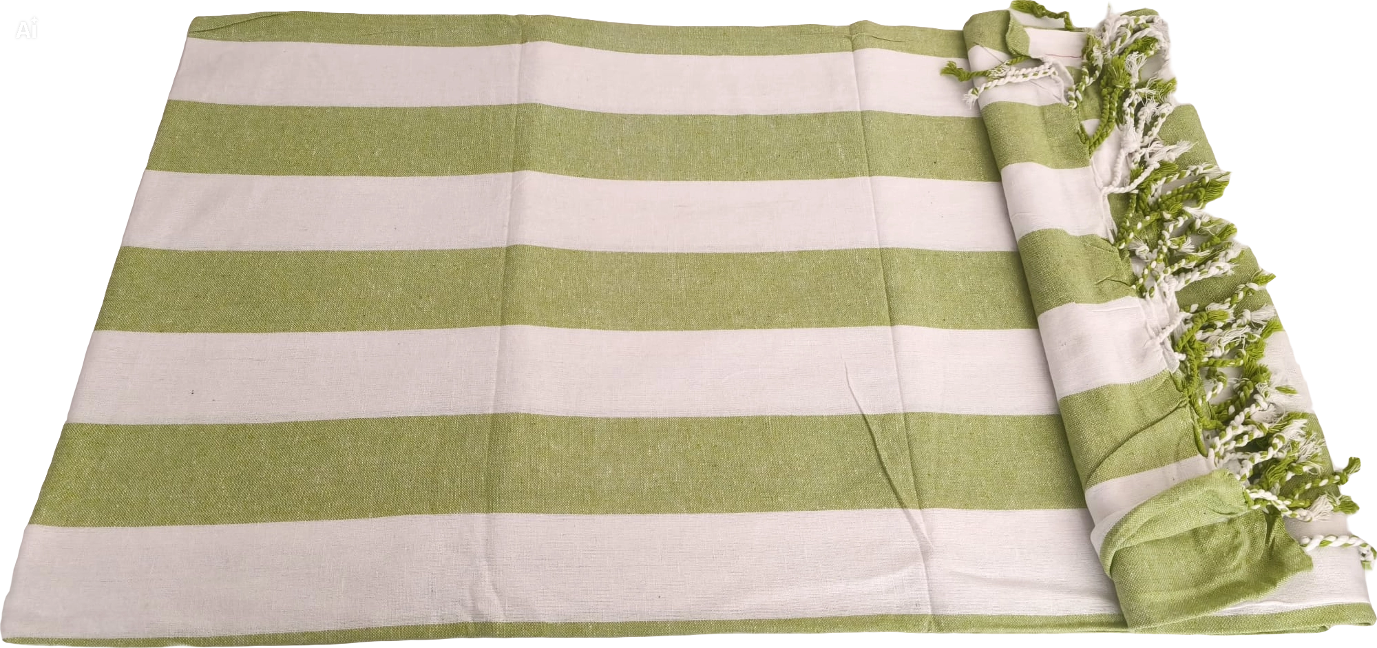 Toalla Manta Multiusos Rayas Verde Pistacho 2.10x2.40