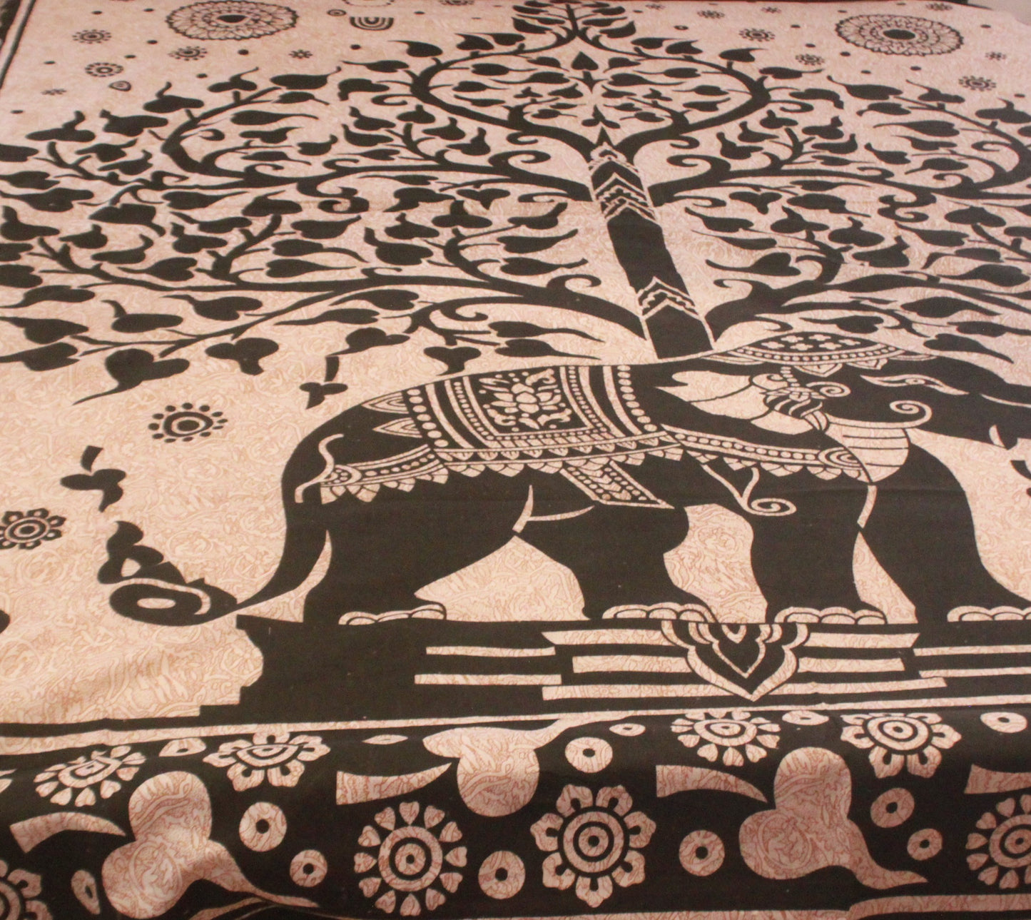Manta Colcha Multiusos Árbol y Elefante 210x240