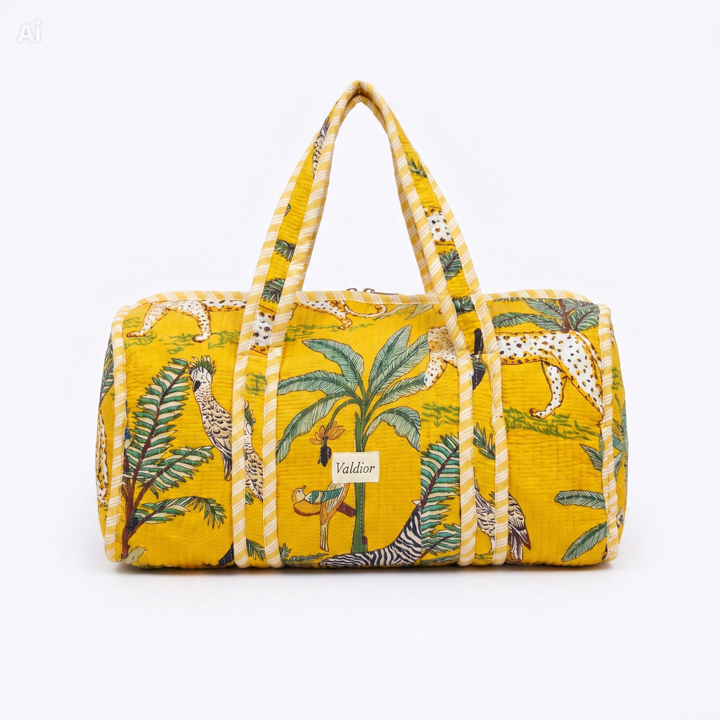 Bolso Redondo Acolchado Grande con Neceser 38x45