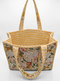 Bolso Acolchado Estampado Tigres Amarillo 36x36 cm