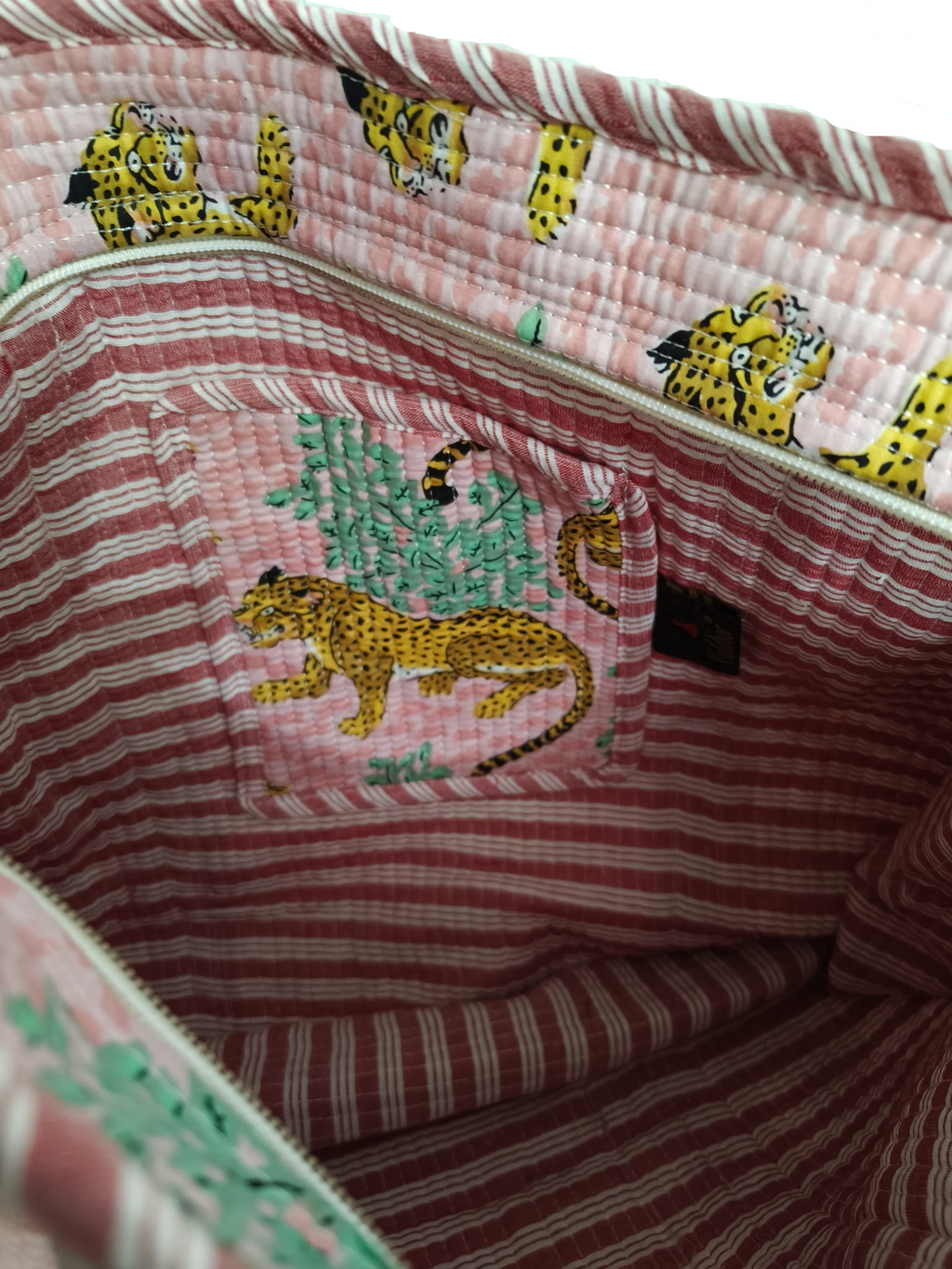Bolso Tote Acolchado Tigres (44x44 cm)
