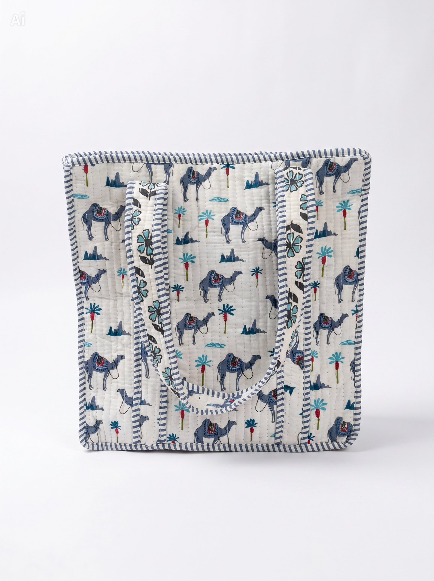 Bolso Cremallera Blanco con Estampado 35x35