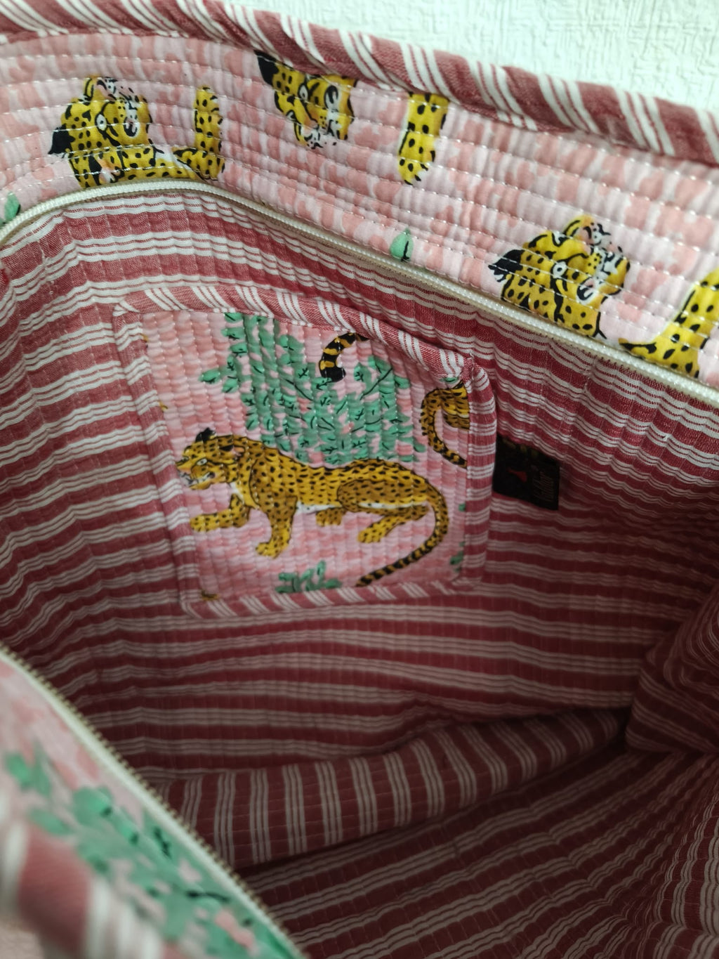 Bolso Tote Acolchado Tigres (44x44 cm)