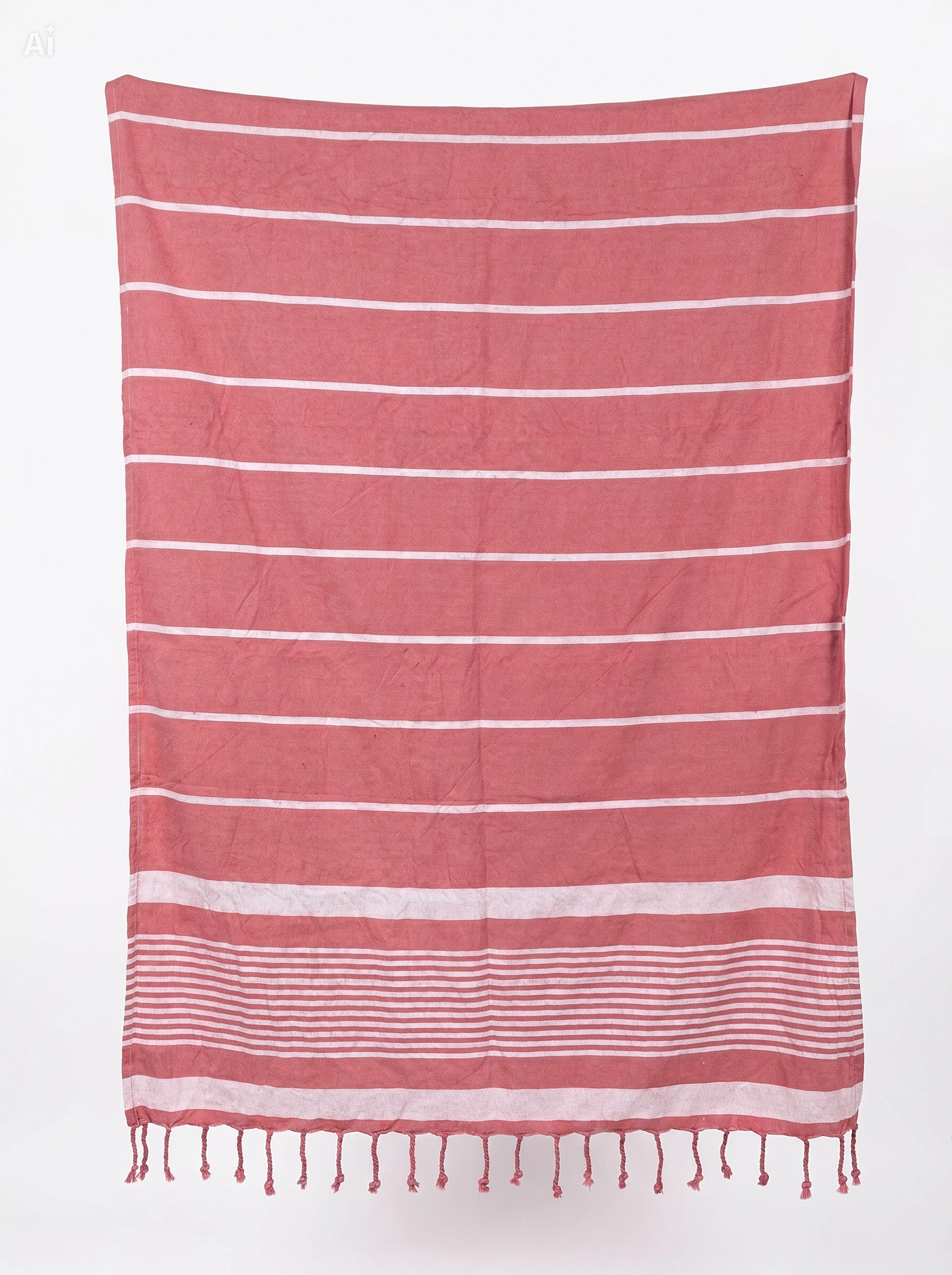 Toalla Rayas Tono Terracota 1 x1,80